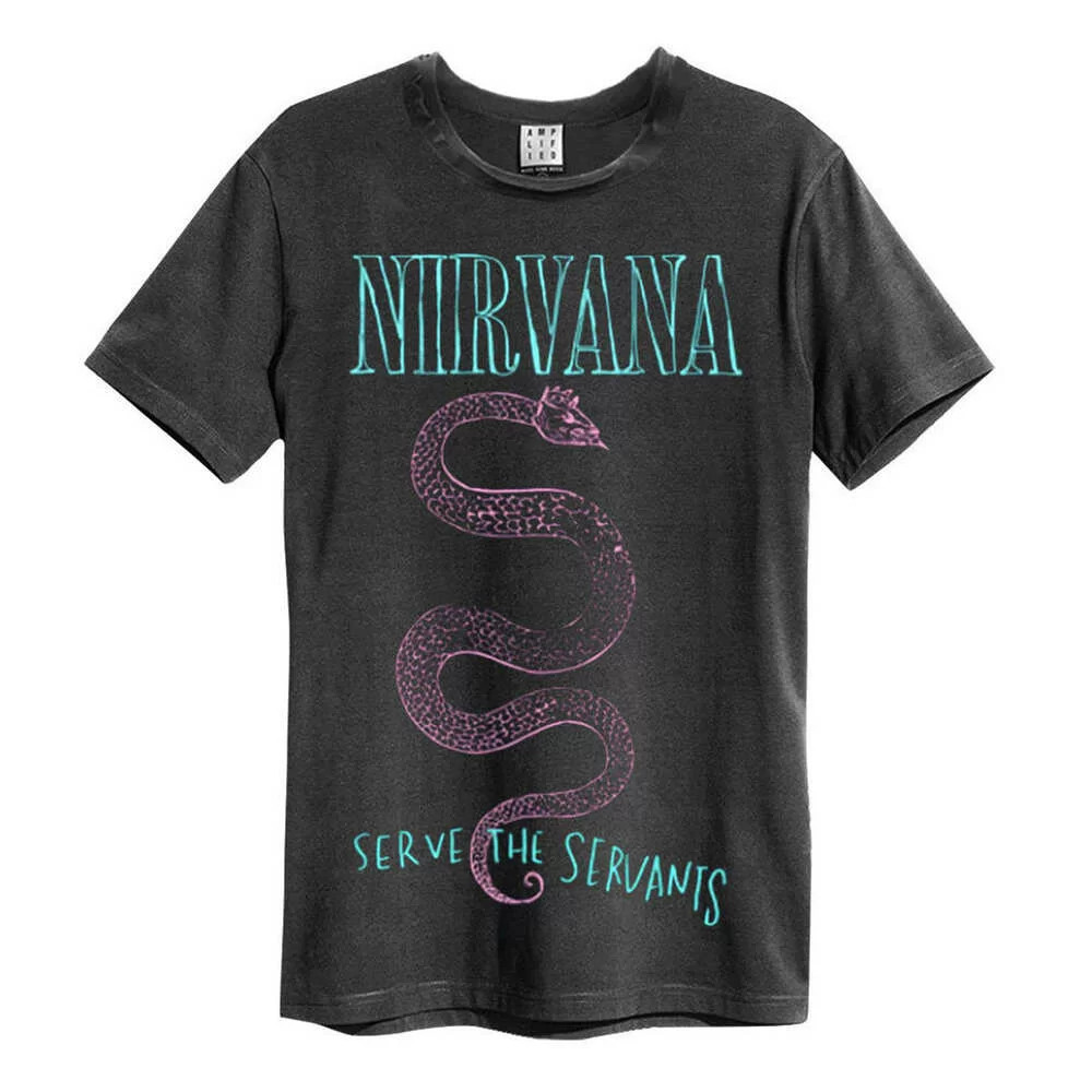 Amplified Vintage Charcoal Medium T-Shirt - Nirvana Serve
